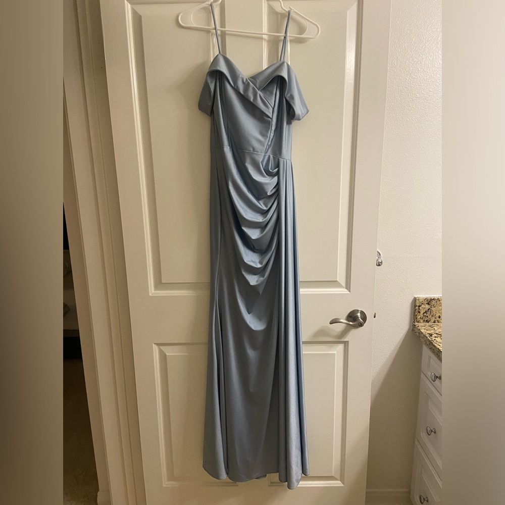 Azazie Dusty Blue Dress